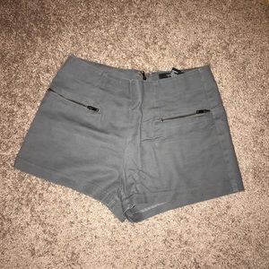PERMANENTLY CLOSING Grey zipper high waistedshorts